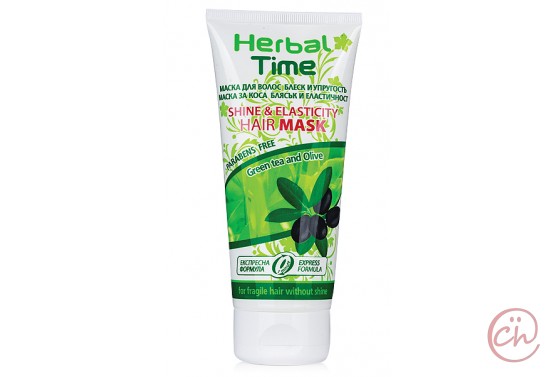 Маска за коса за блясък и еластичност Herbal Time - Rosa Impex